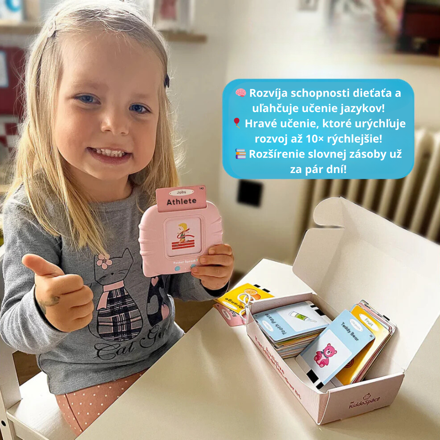 KinderSpeech™ - Carduri de vocabular pentru dezvoltarea vorbirii în limba engleză