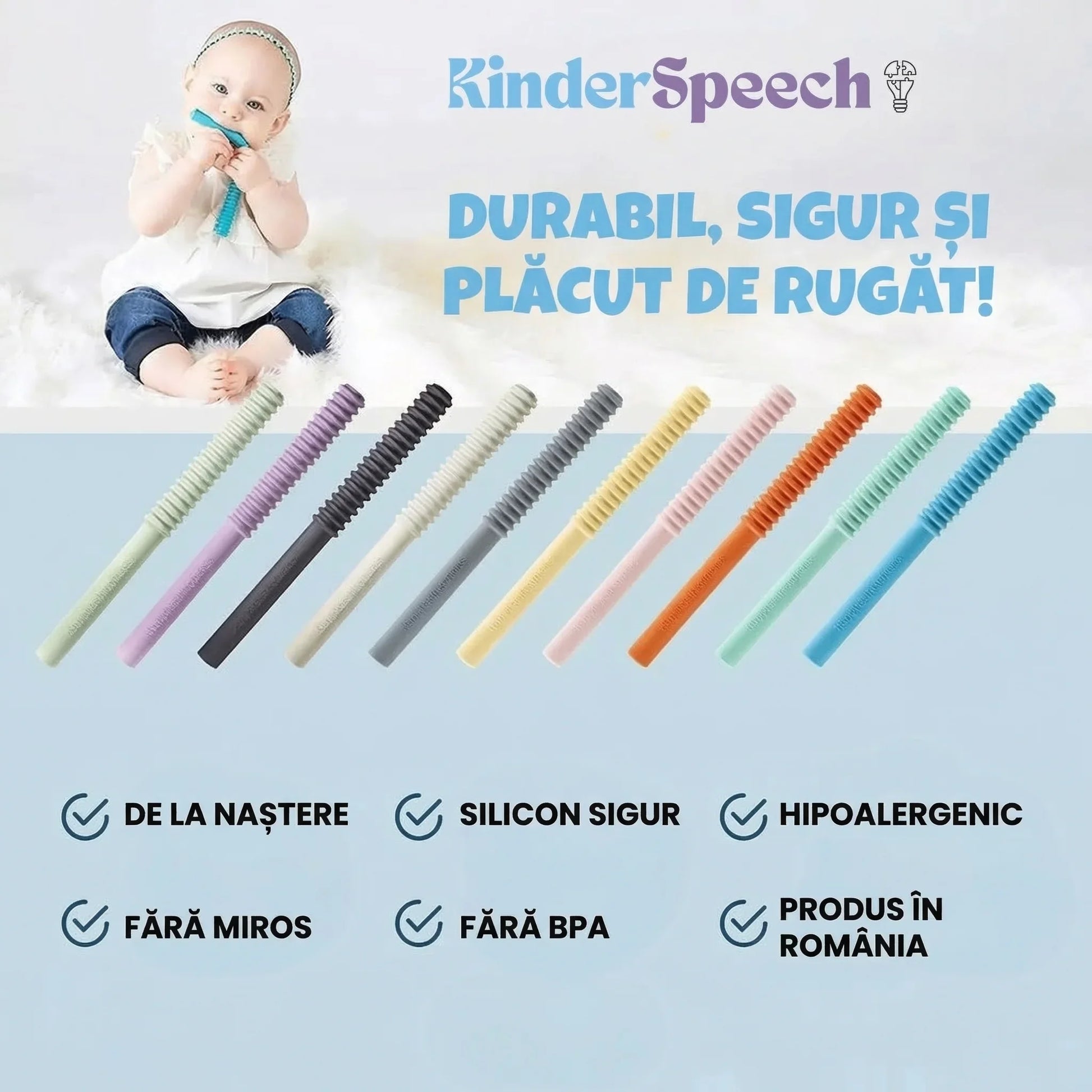 Copii fericiți folosind chiloțeii de antrenament Kinderspeech, diverse modele vesele și colorate pentru o experiență pozitivă la oliță